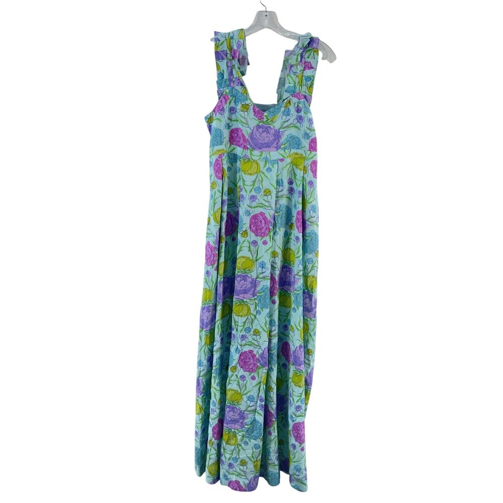Floral Maxi Dress - Blue and Purple